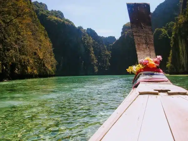 boat in water in Thailand